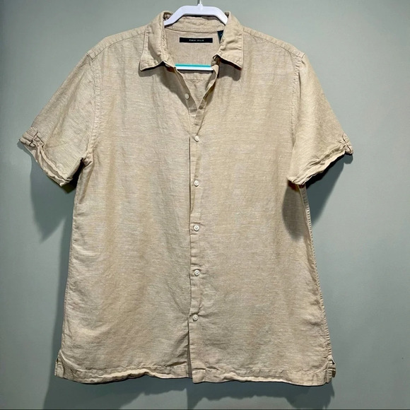 PERRY ELLIS Casual men’s shirt like Guayabera - Picture 1 of 13